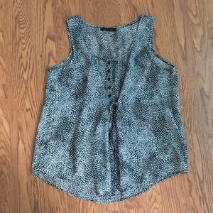 Black and White Print Top